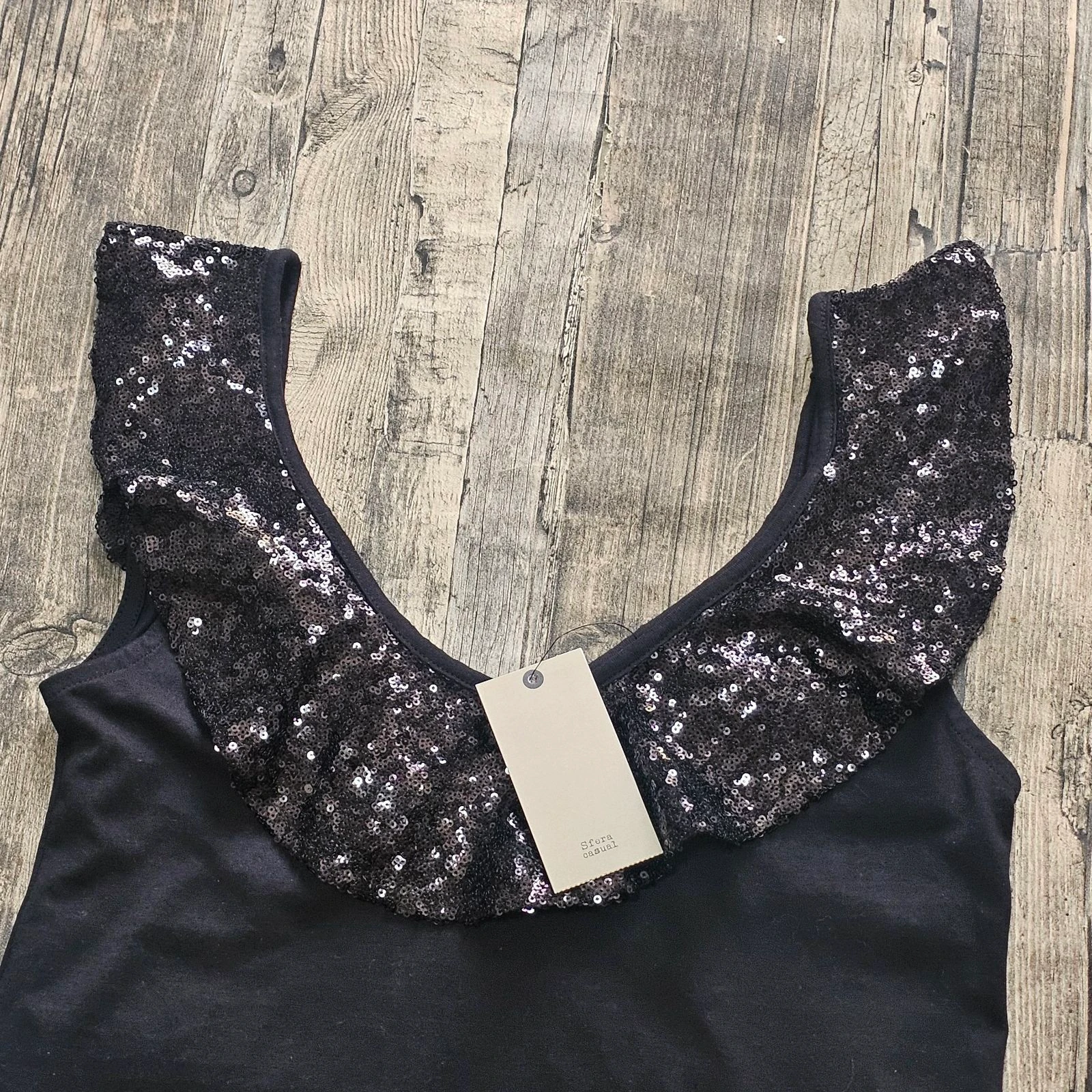💘Top negro lentejuelas 💘 – photo 3